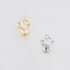 COILING SNAKE DESIGN WRAPPING CZ PUSHIN (THREADLESS) 316L SURGICAL STEEL LABRET SET